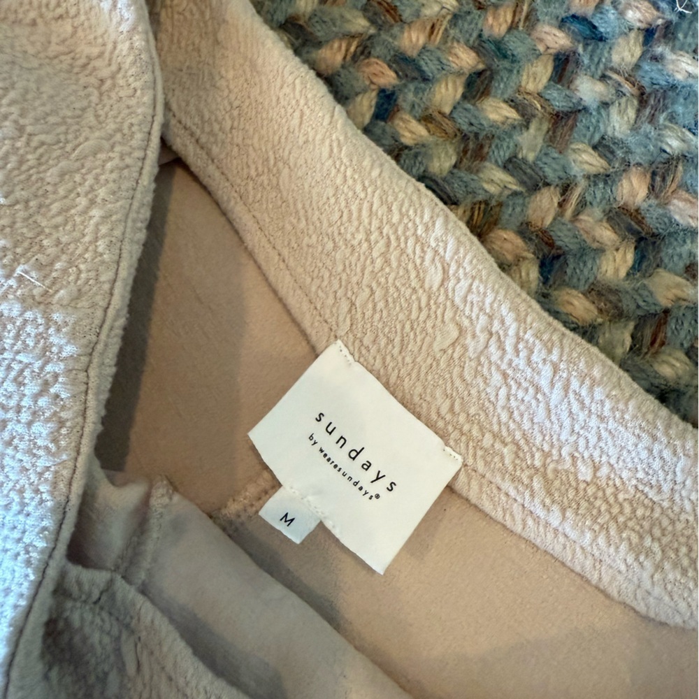 Anthropologie Sundays Cream Track Suit sz M - Picture 12 of 15